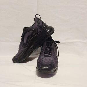 Nike Air Max 720 GS Total Eclipse Black Sneakers Youth Size 5